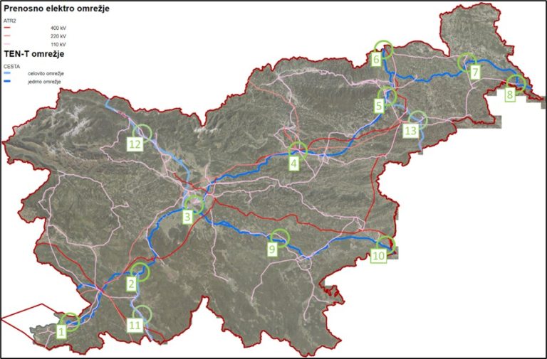 polnilne infrastrukture za električna vozila