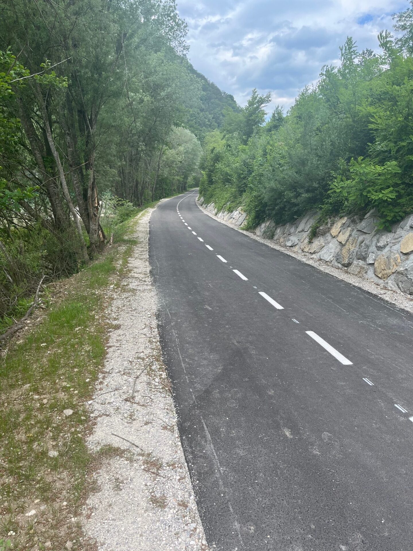 kolesarska proga Most na Soči